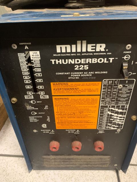 Miller Thunderbolt 225 Welder - Image 2